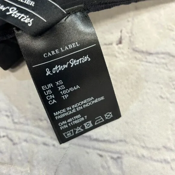 NWT Paris Atelier & Other Stories Women Mini Skirt XS X-Small Ruched C081 -21 - Picture 7 of 16